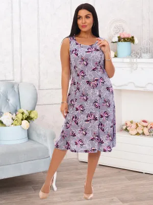 Лето(сирень) сарафан р.42, 100% хлопок