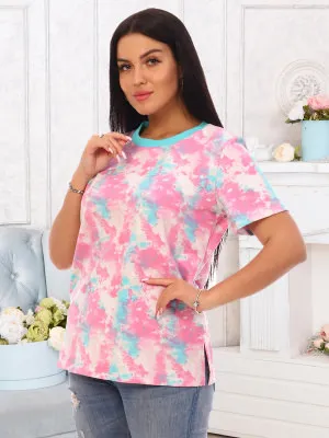Тай-Дай(лето) футболка р.42 (80% хлопок, 15%п/э, 5% лайкра)