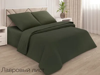 Пододеяльник Евро поплин(лавровый лист)