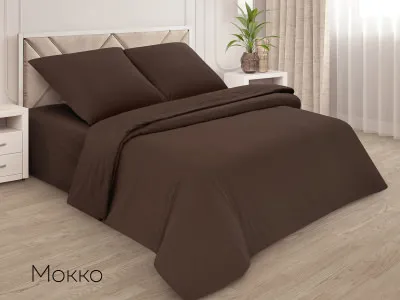 Пододеяльник Евро поплин(мокко)