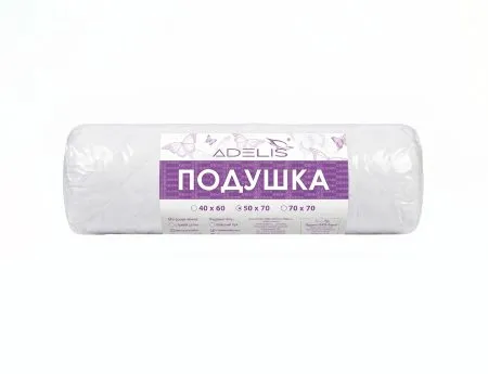 Подушка 50*70 микрофибра у/степ полиэфир(бел.), тубус