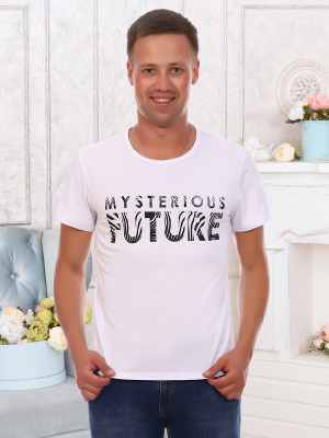 Future(белый) футболка муж. р.56, кулирка с лайкрой (95%хлопок 5%лайкра) Future(белый) футболка муж. р.56, кулирка с лайкрой (95%хлопок 5%лайкра)