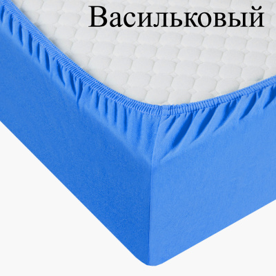 Простыня трикотажная на резинке 90*200*20(васил) Простыня трикотажная на резинке 90*200*20(васил)