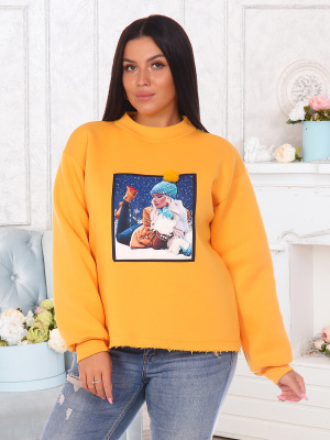 Сноу(абрикос) толстовка р.50, футер(70% хлопок,30% п/э) Сноу(абрикос) толстовка р.50, футер(70% хлопок,30% п/э)
