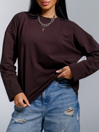 Лика(шоколад) лонгслив