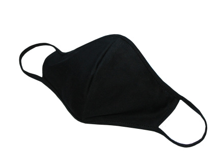 Маска защитная трикотажная черная