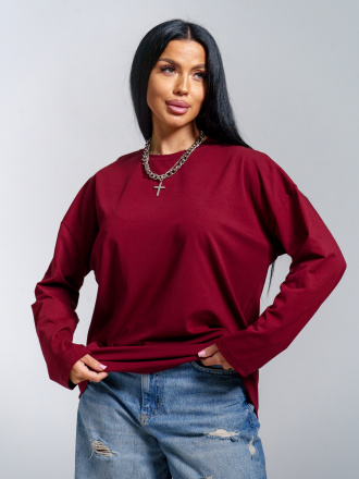 Лика(бордо) лонгслив