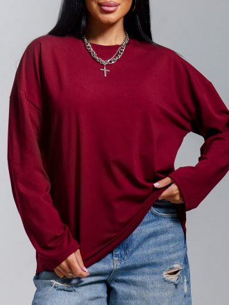 Лика(бордо) лонгслив