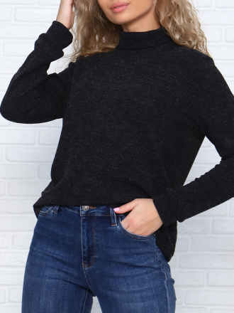 Ангора(чёрный) водолазка (фуфайка)