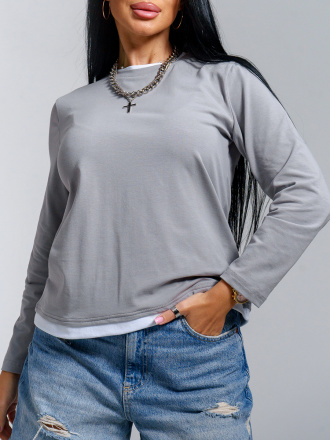 Рига(серый) лонгслив