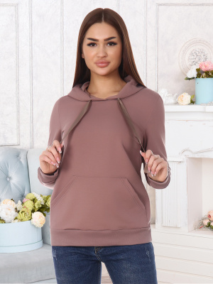 Жанна(кофе) толстовка(джемпер) р.40, 80% хлопок,15% п/э,5% лайкра Жанна(кофе) толстовка(джемпер) р.40, 80% хлопок,15% п/э,5% лайкра