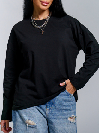 Лика(черный) лонгслив