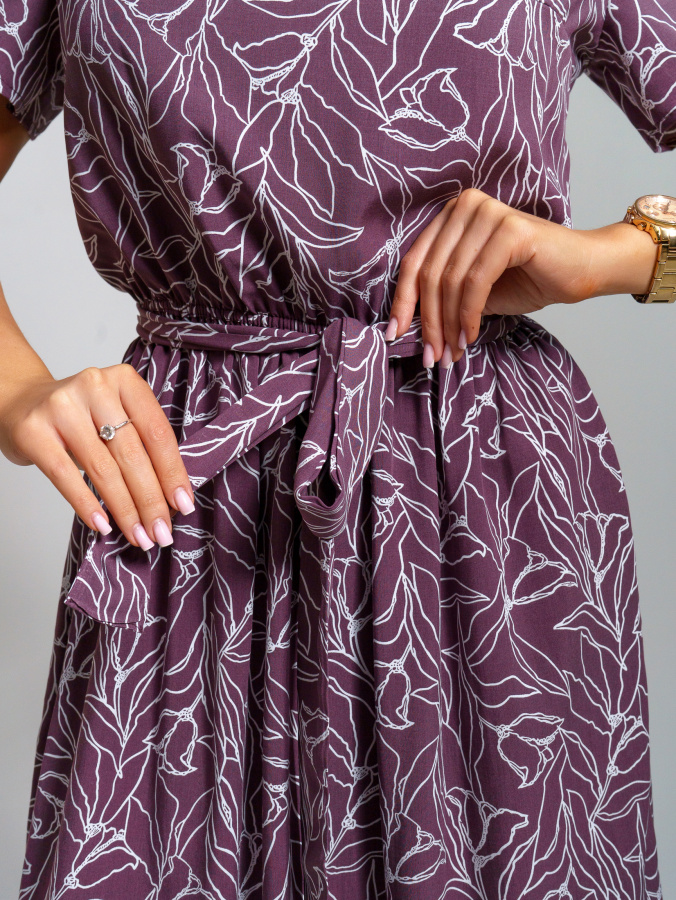 Белла(баклажан) платье