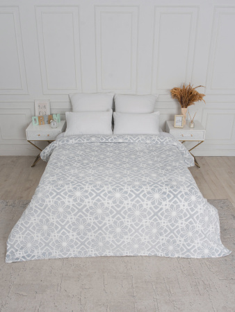 Лотос(серебро) плед велсофт