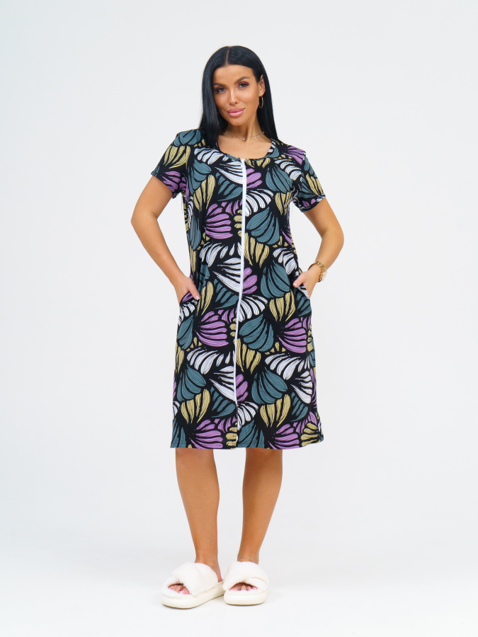 Пальма(фиолет) халат