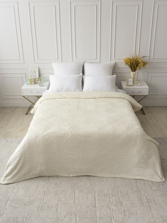 Веточки(сливки) плед велсофт