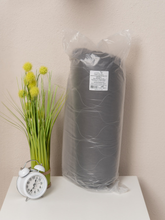 Подушка стеганая файбер м/ф(темно-серый)