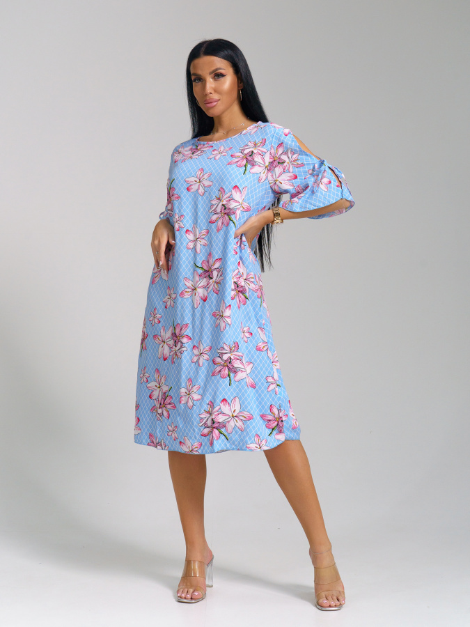 Лилия(голубой) платье