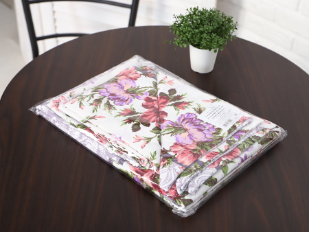 Скатерть "Дикая роза" рогожка