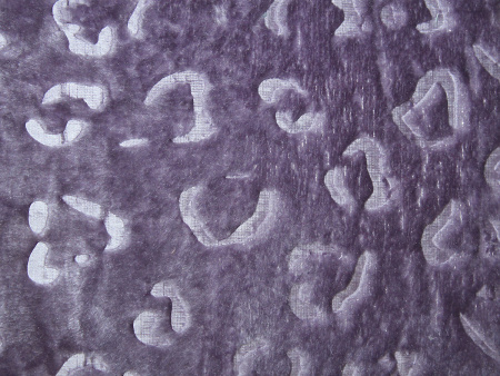 Ягуар(лиловый) плед велсофт