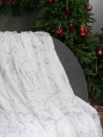 Мрамор(бел) плед велсофт