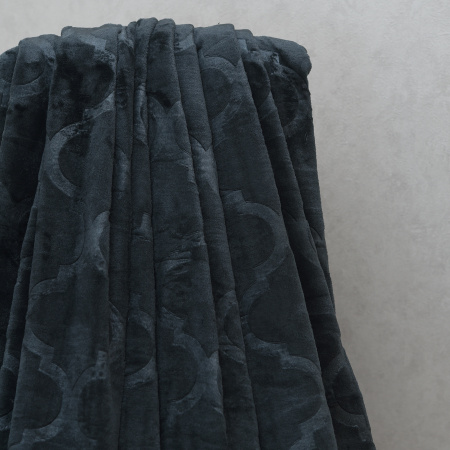 Дубай(серый) плед велсофт