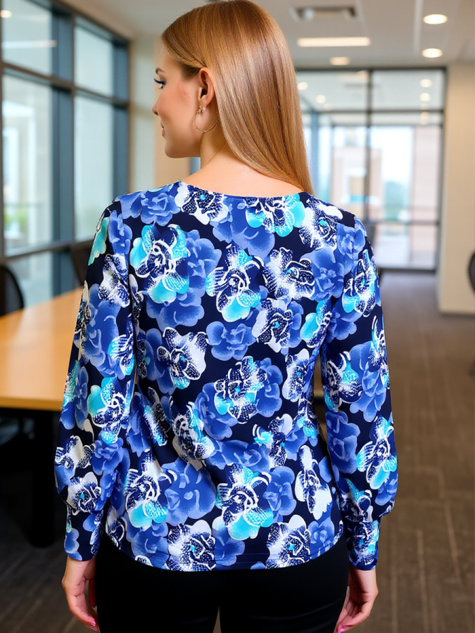 Рапсодия (василек) блузка