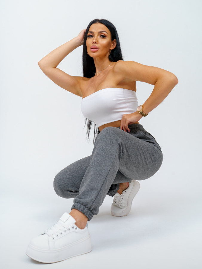 Акцент(темно-серый меланж) брюки