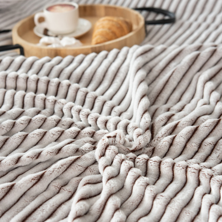 Вертикаль(пастель) плед велсофт