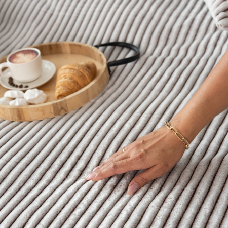 Вертикаль(пастель) плед велсофт