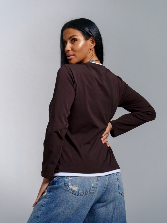 Рига(шоколад) лонгслив