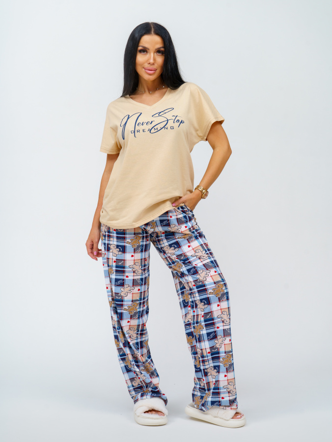 Фиеста(бежевый) пижама