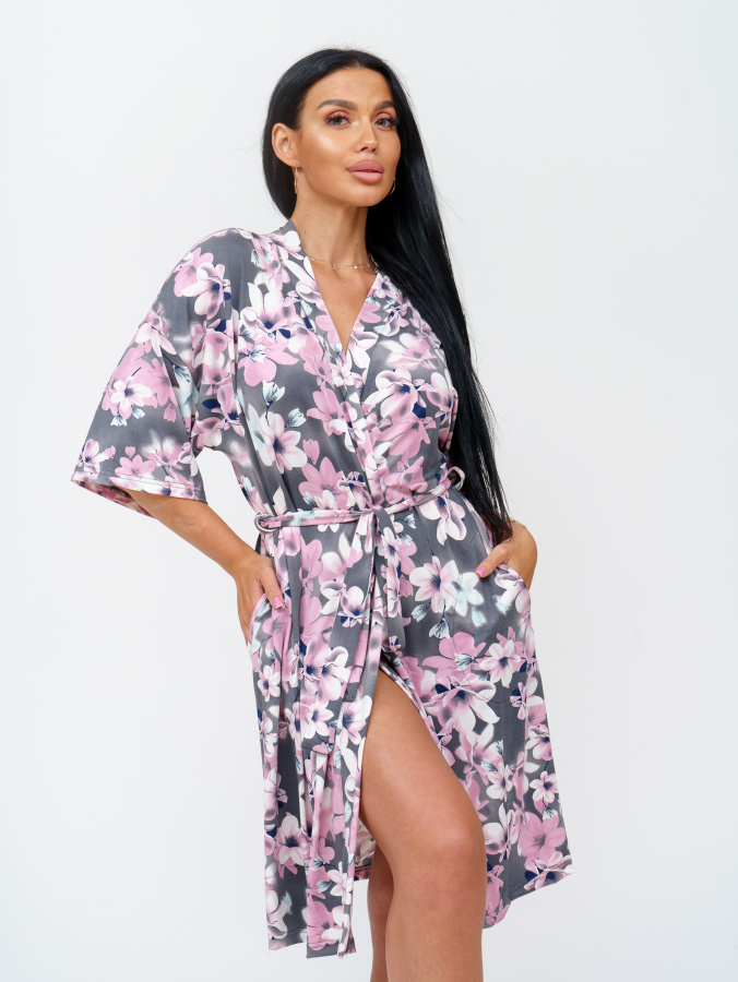 Токио(серый) халат