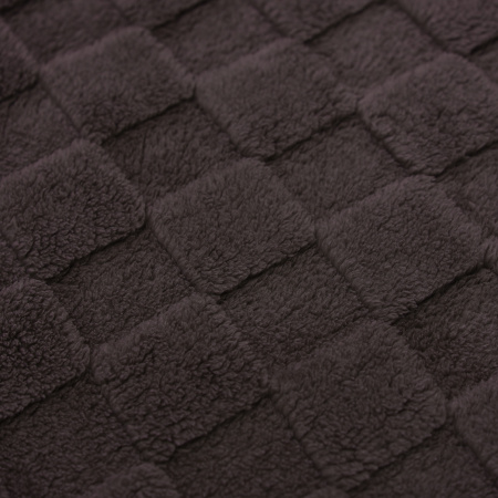 Домино(какао) Плед велсофт