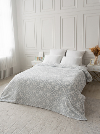 Лотос(серебро) плед велсофт