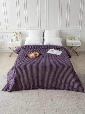 Вертикаль(чароит) плед велсофт