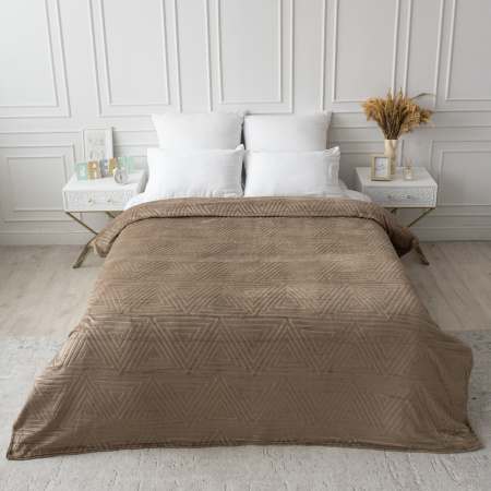 Клеопатра(молочный шоколад) плед велсофт