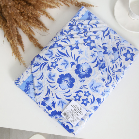 Скатерть "Гжель" рогожка