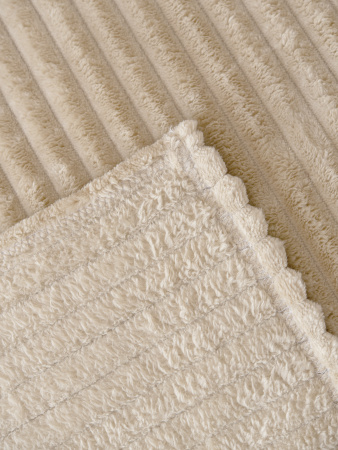 Вертикаль(молоко)(однотон) плед велсофт