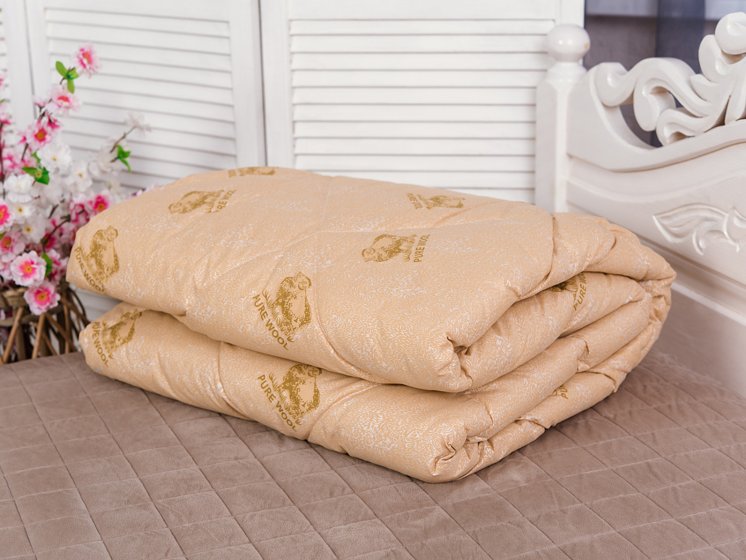 Одеяло "Овечья шерсть" зима тик