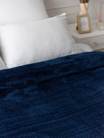 Океан(индиго) плед велсофт