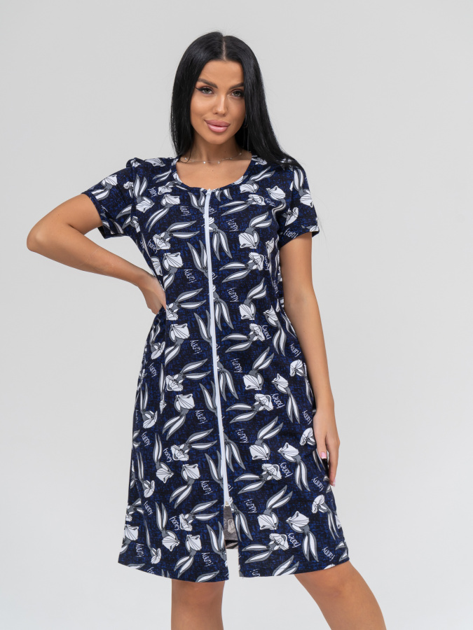 Зая (индиго) халат