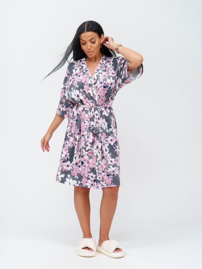 Токио(серый) халат