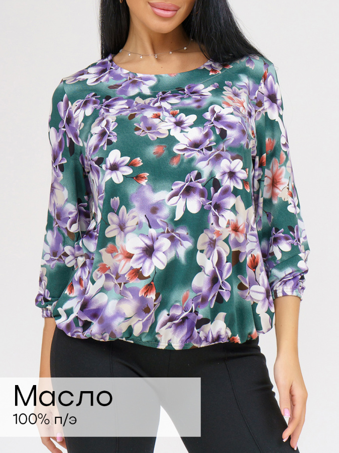 Фиалка(голубой) блузка