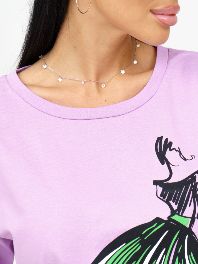 Танец(лаванда) футболка+брюки