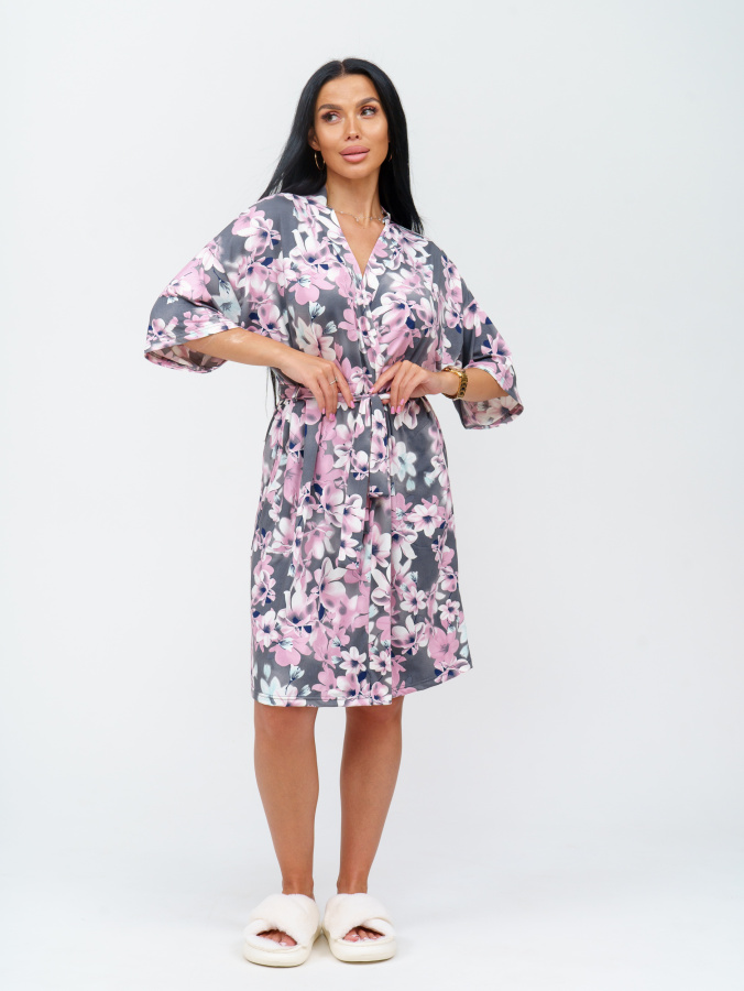 Токио(серый) халат