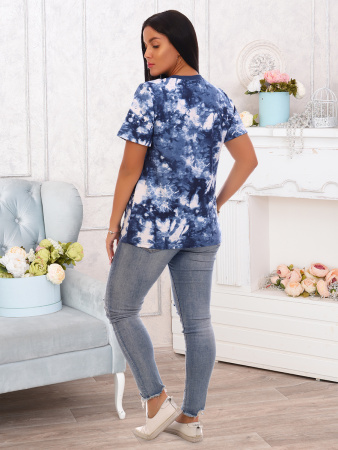 Тай-Дай(индиго) футболка Тай-Дай(индиго) футболка