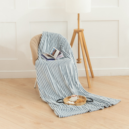 Вертикаль(ультрамарин) плед велсофт