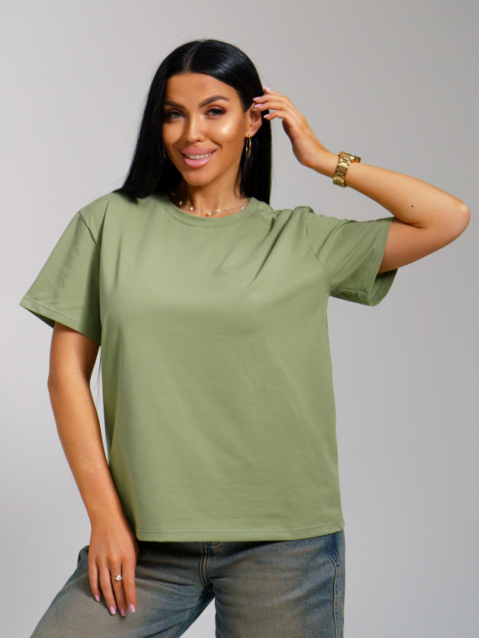 Оливия(олива) футболка