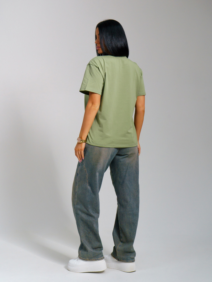 Оливия(олива) футболка